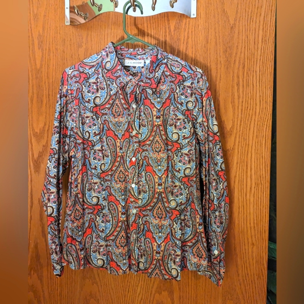 J.G.Hook Pasley Cotton Button Down Shirt